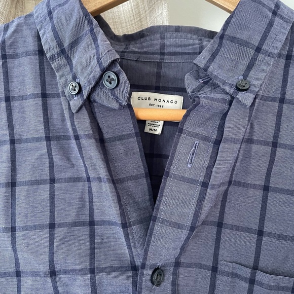 Club Monaco slim fit checkered shirt - Picture 2 of 7